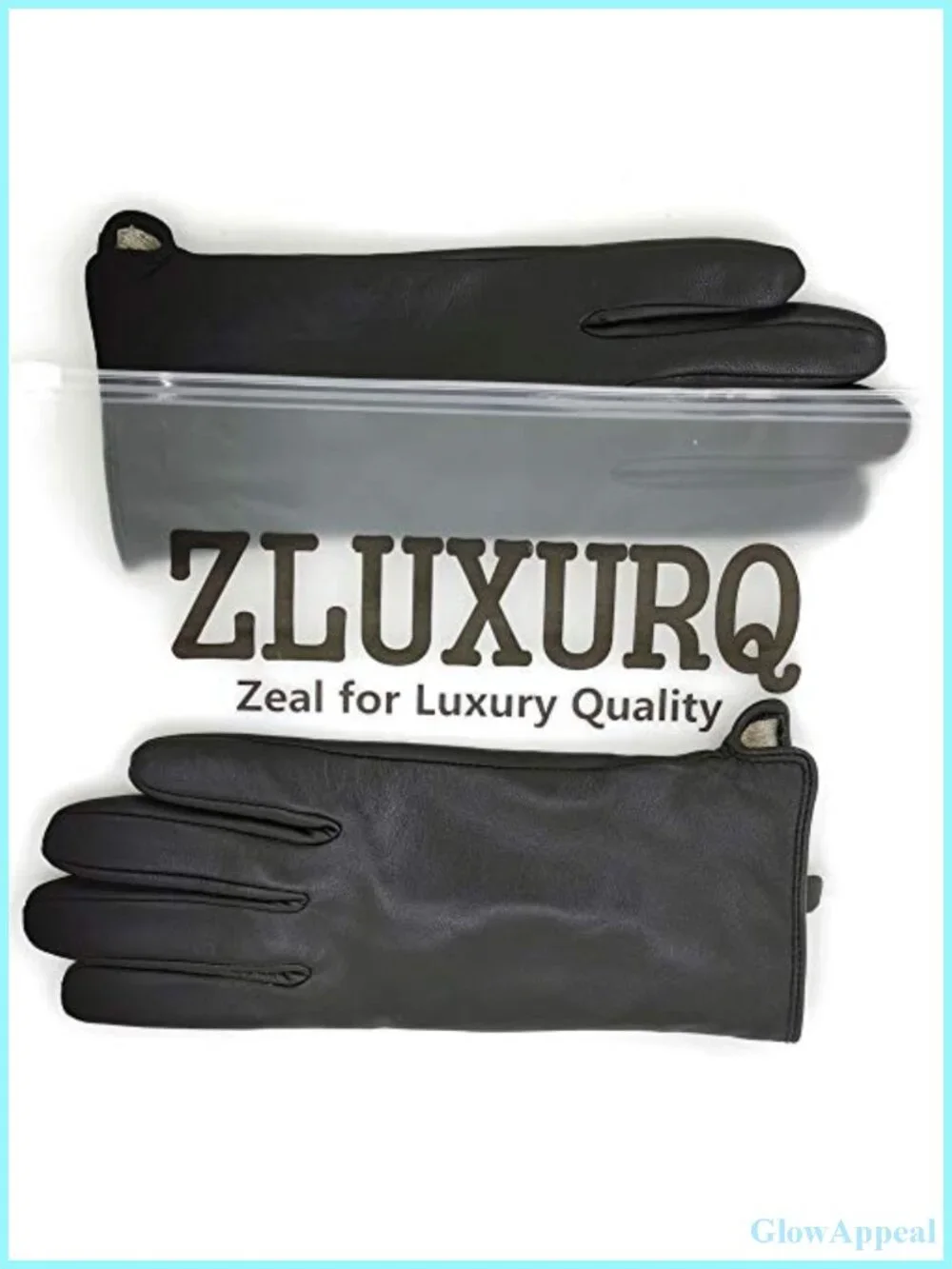 Genuine Lambskin Leather Touchscreen Winter Driving Gloves Cashmere Lined